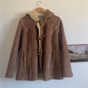 Vintage Nine West // Faux Shearling Coat in Size Small